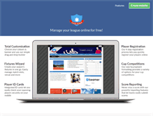 Tablet Screenshot of leaguewebsite.com